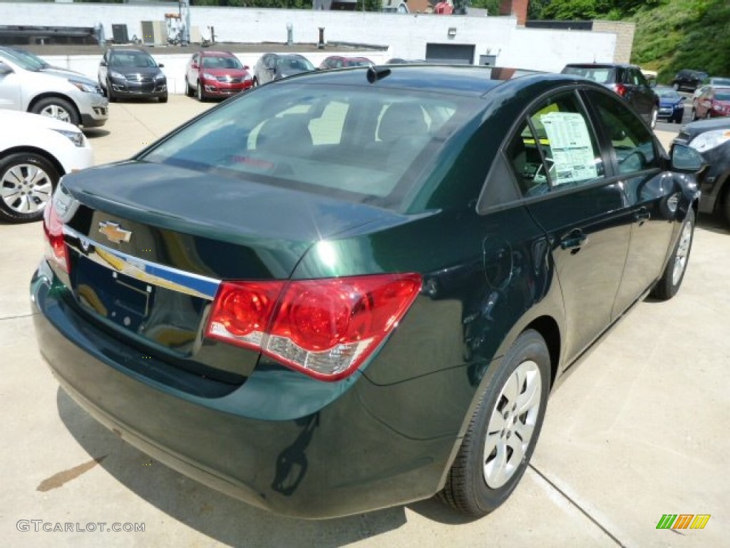 2014 Cruze LS - Rainforest Green Metallic / Jet Black/Medium Titanium photo #3