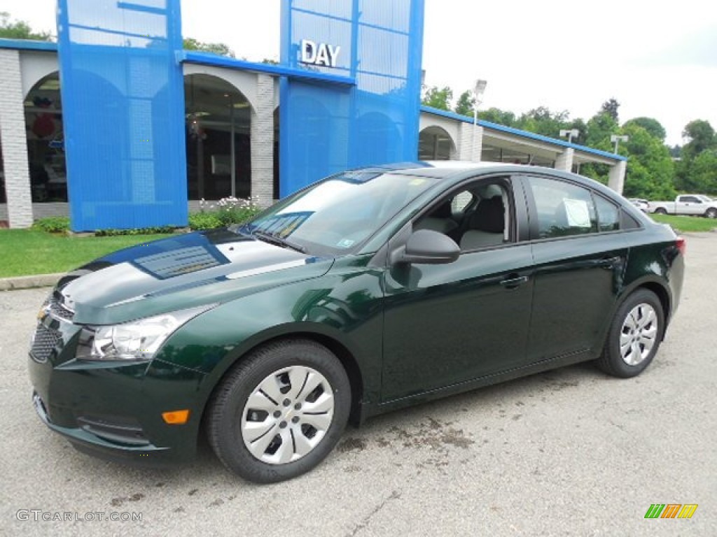 2014 Cruze LS - Rainforest Green Metallic / Jet Black/Medium Titanium photo #1