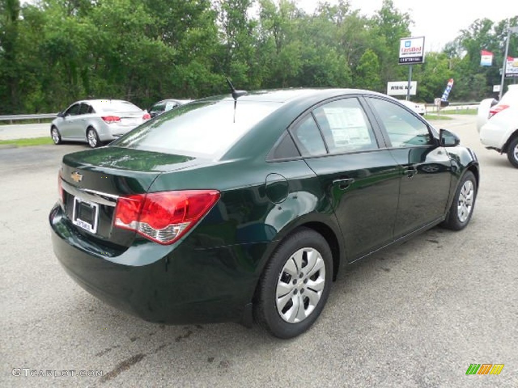 2014 Cruze LS - Rainforest Green Metallic / Jet Black/Medium Titanium photo #6