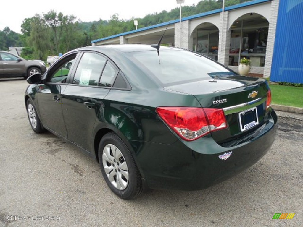 2014 Cruze LS - Rainforest Green Metallic / Jet Black/Medium Titanium photo #4