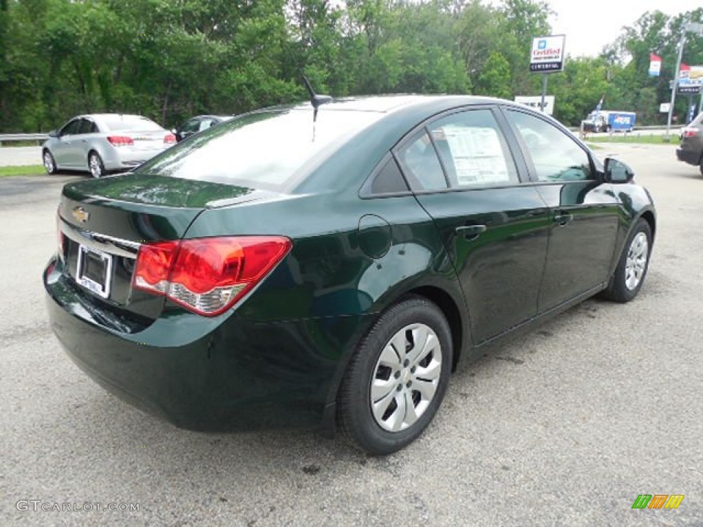 2014 Cruze LS - Rainforest Green Metallic / Jet Black/Medium Titanium photo #6