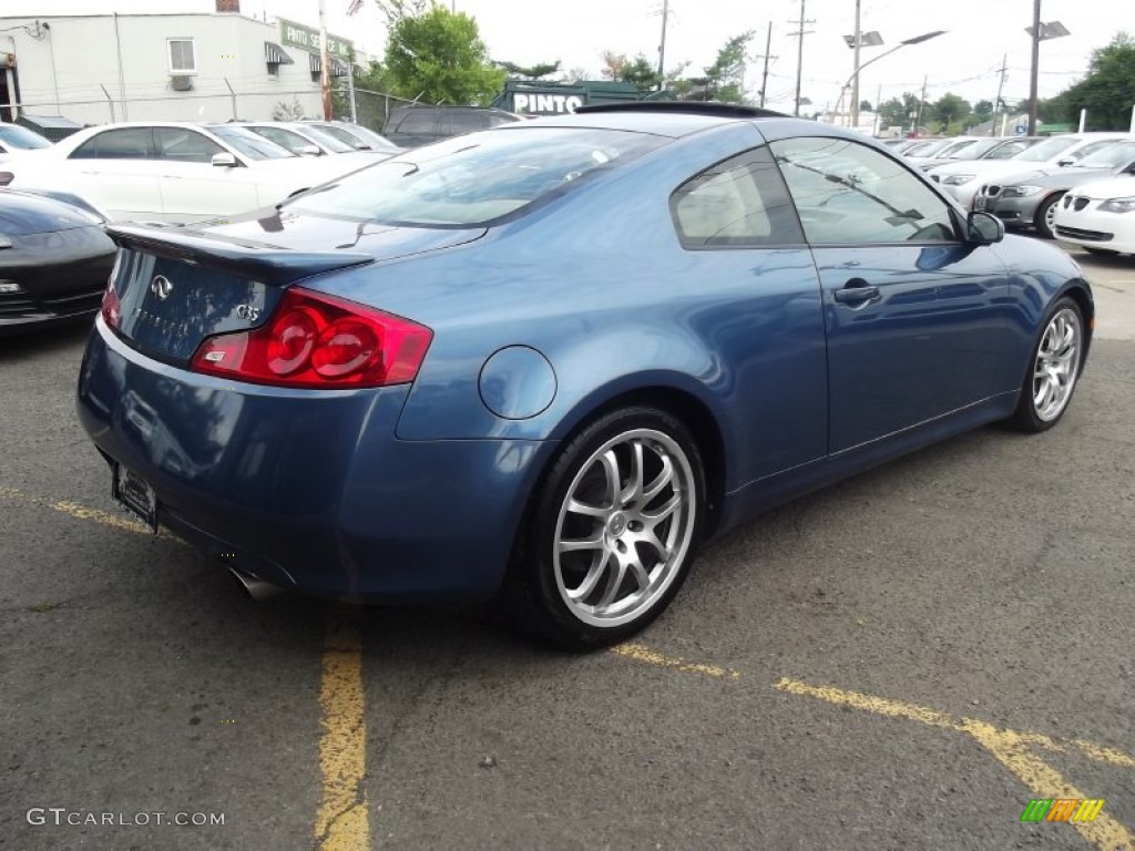 2007 G 35 Coupe - Lakeshore Slate Metallic / Wheat Beige photo #4