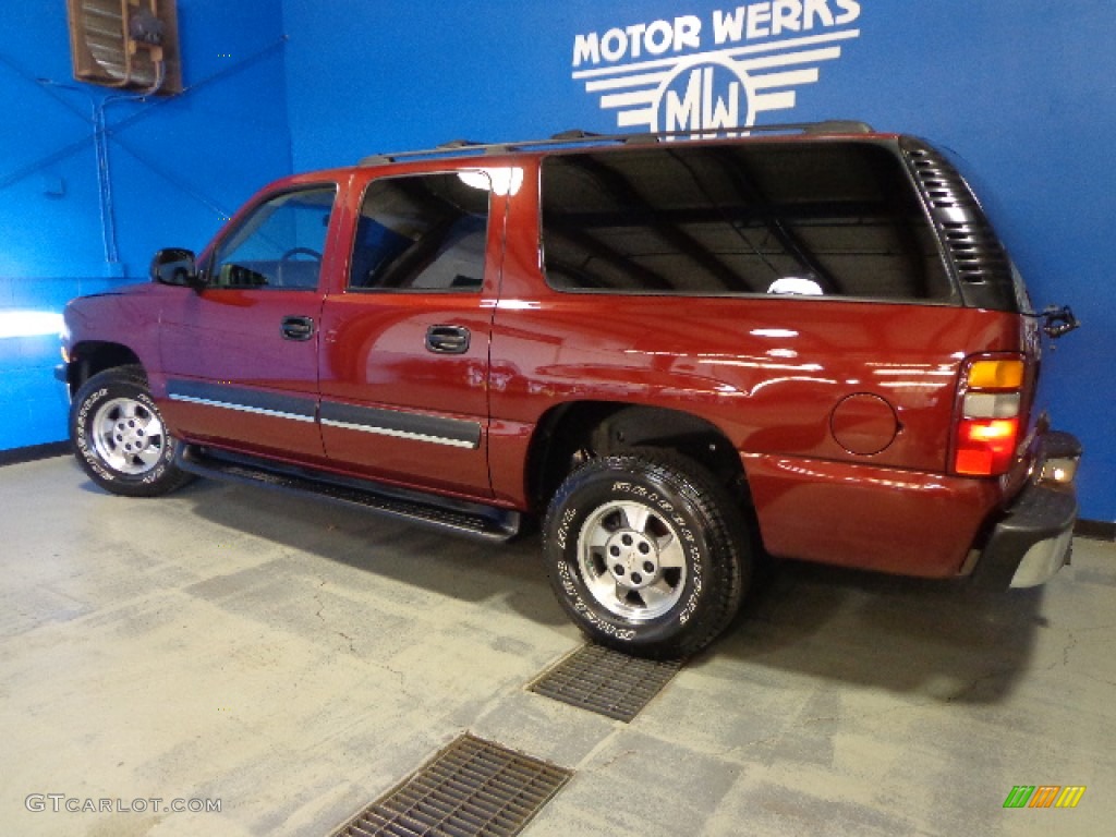 2003 Suburban 1500 LS - Redfire Metallic / Gray/Dark Charcoal photo #4
