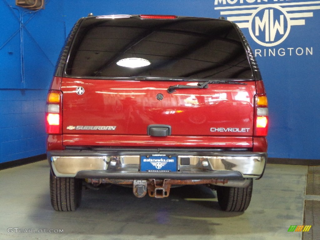 2003 Suburban 1500 LS - Redfire Metallic / Gray/Dark Charcoal photo #6
