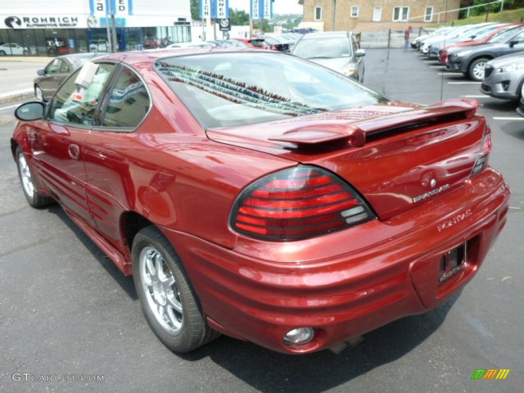 2002 Grand Am SE Coupe - Redfire Metallic / Dark Pewter photo #10