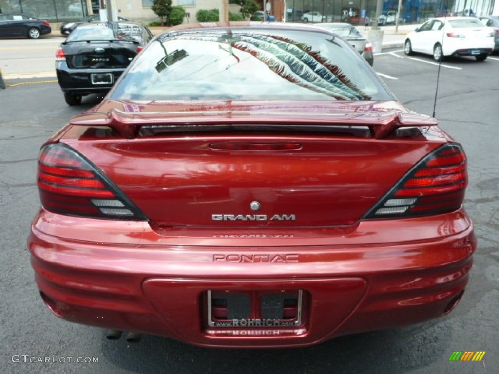 2002 Grand Am SE Coupe - Redfire Metallic / Dark Pewter photo #11