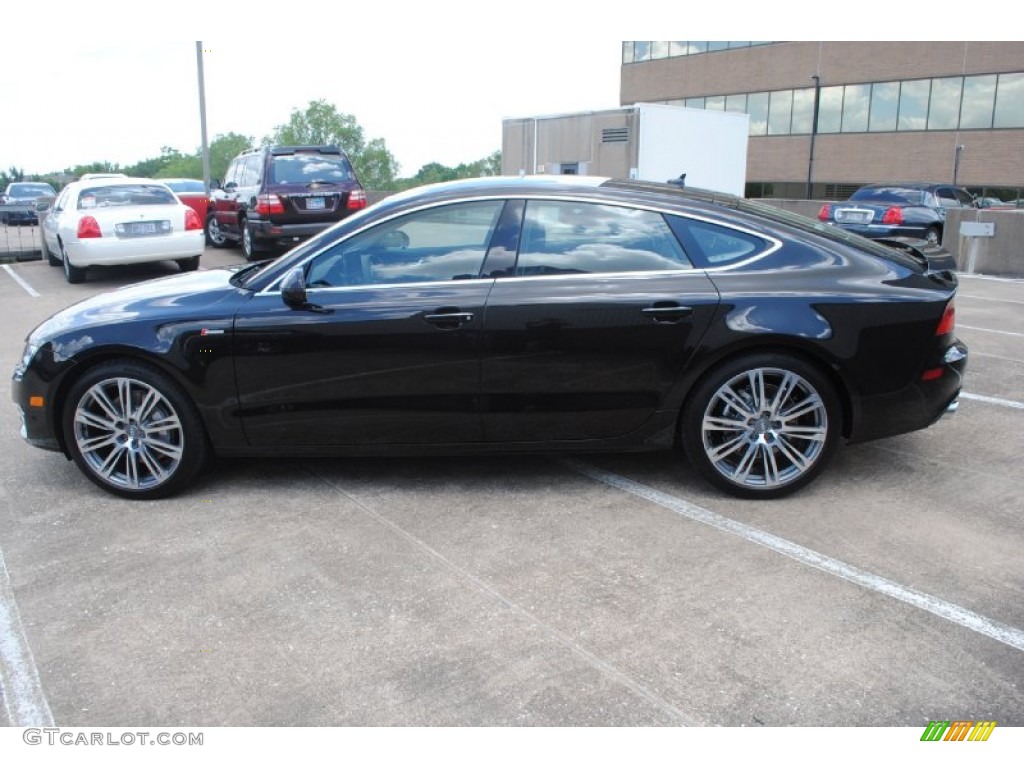 Havanna Black Metallic 2014 Audi A7 3.0T quattro Premium Plus Exterior Photo #83245889