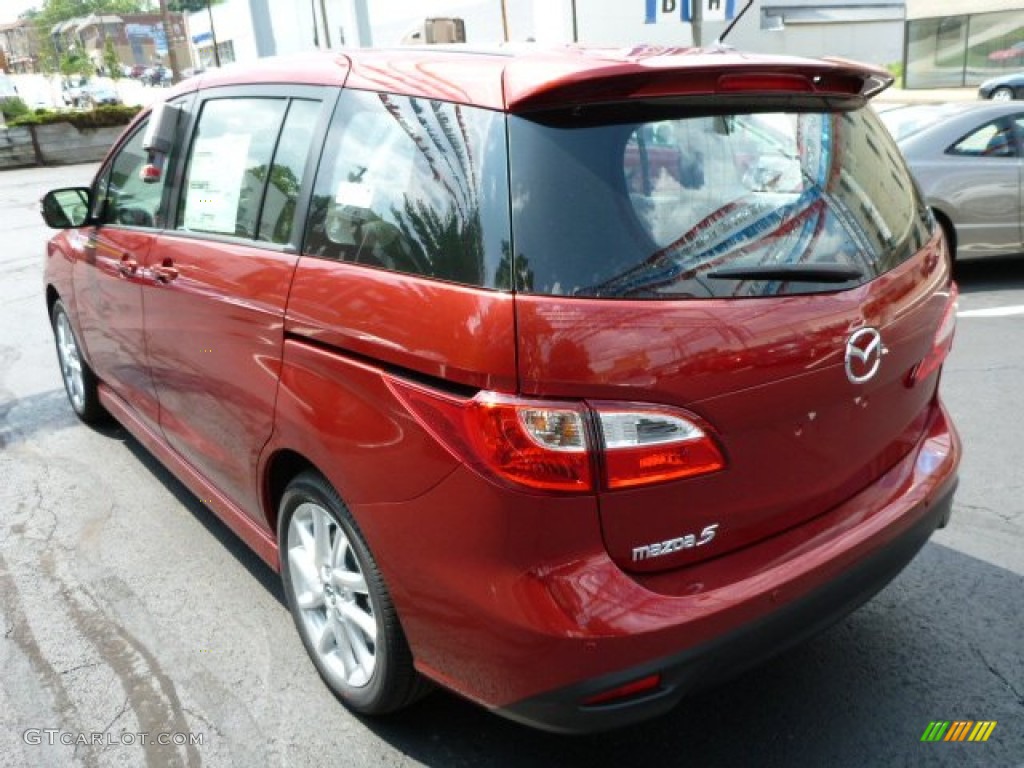 2013 MAZDA5 Touring - Zeal Red Mica / Sand photo #3