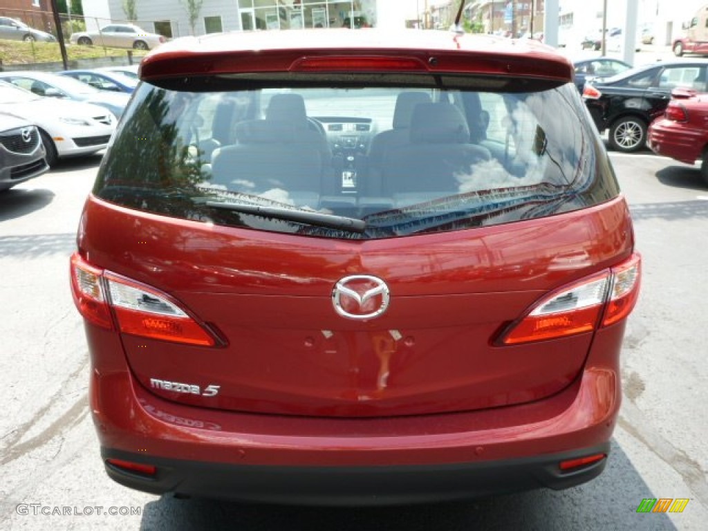 2013 MAZDA5 Touring - Zeal Red Mica / Sand photo #4