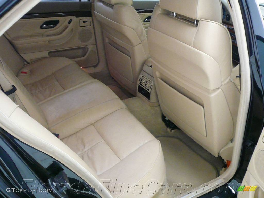 2000 7 Series 740i Sedan - Cosmos Black Metallic / Sand photo #18