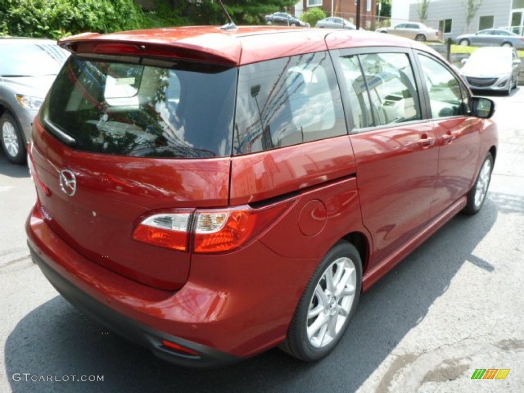 2013 MAZDA5 Touring - Zeal Red Mica / Sand photo #5