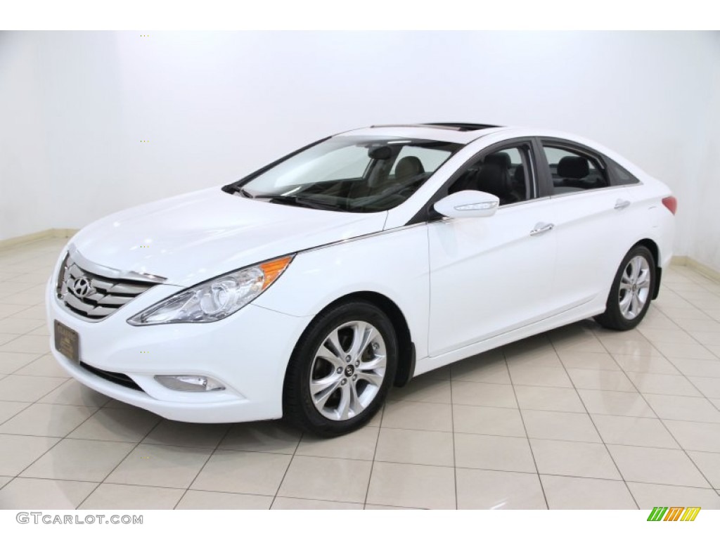 Pearl White 2011 Hyundai Sonata Limited Exterior Photo #83246979