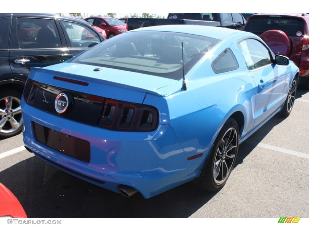 2013 Mustang GT Premium Coupe - Grabber Blue / Charcoal Black photo #2
