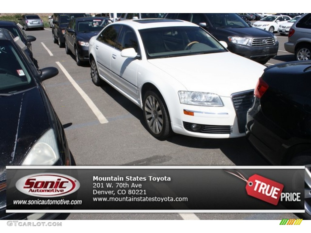 2006 A8 L 4.2 quattro - Arctic White / Sand Beige/Cream Beige photo #1