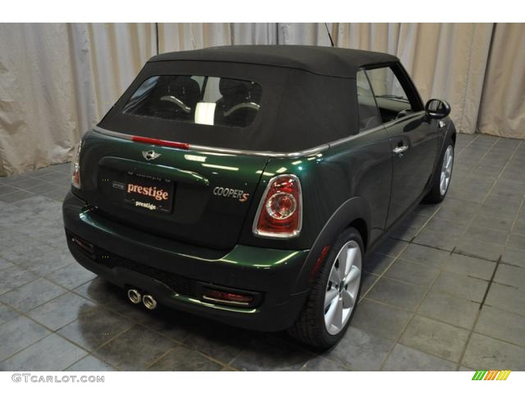2013 Cooper S Convertible - British Racing Green II Metallic / Carbon Black photo #13