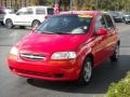 2005 Victory Red Chevrolet Aveo LS Hatchback  photo #7