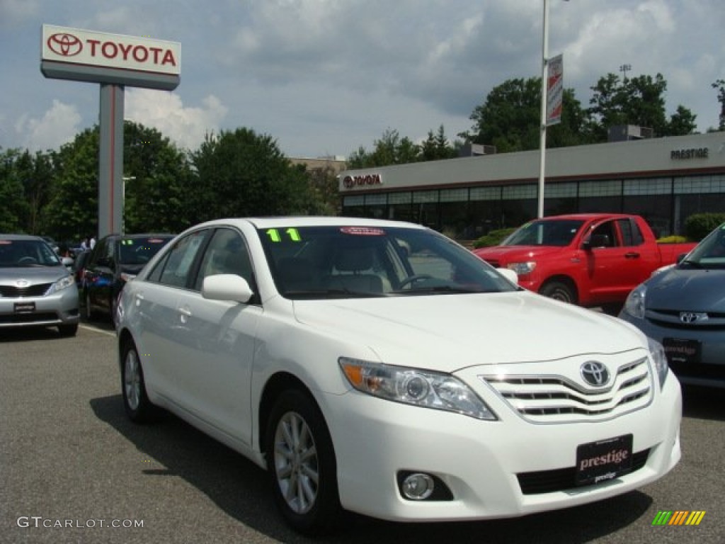 Super White Toyota Camry
