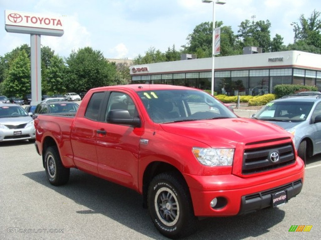2011 Tundra TRD Rock Warrior Double Cab 4x4 - Radiant Red / Graphite Gray photo #1