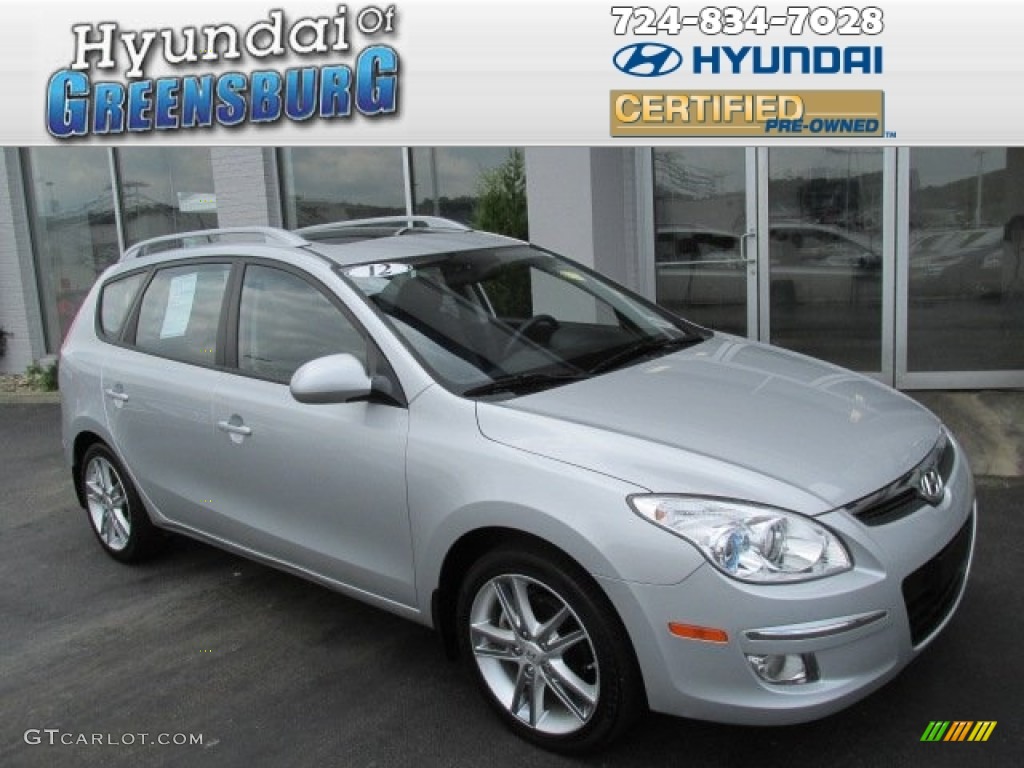 2012 Elantra SE Touring - Shimmering Silver / Black photo #1