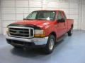 Red 2000 Ford F250 Super Duty XLT Extended Cab Exterior