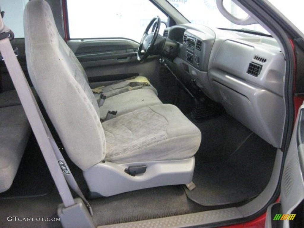 Medium Graphite Interior 2000 Ford F250 Super Duty XLT Extended Cab Photo #83253540