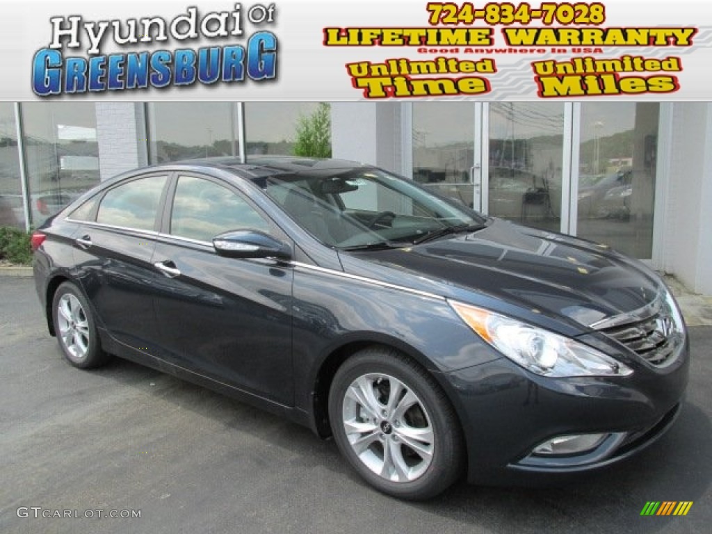 2013 Sonata Limited - Pacific Blue Pearl / Gray photo #1