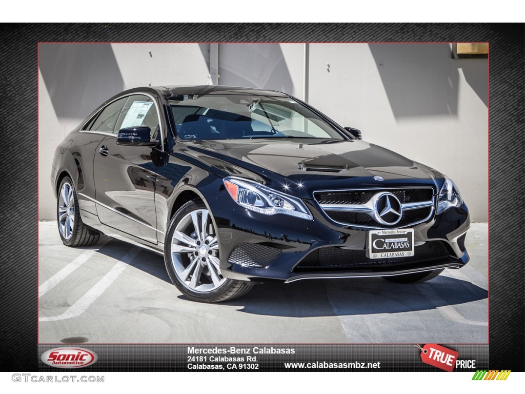 2014 E 350 Coupe - Black / Black photo #1