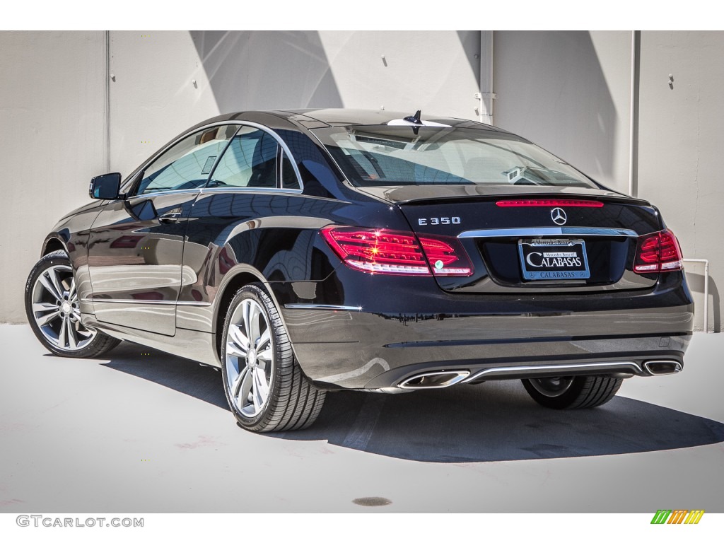 2014 E 350 Coupe - Black / Black photo #2