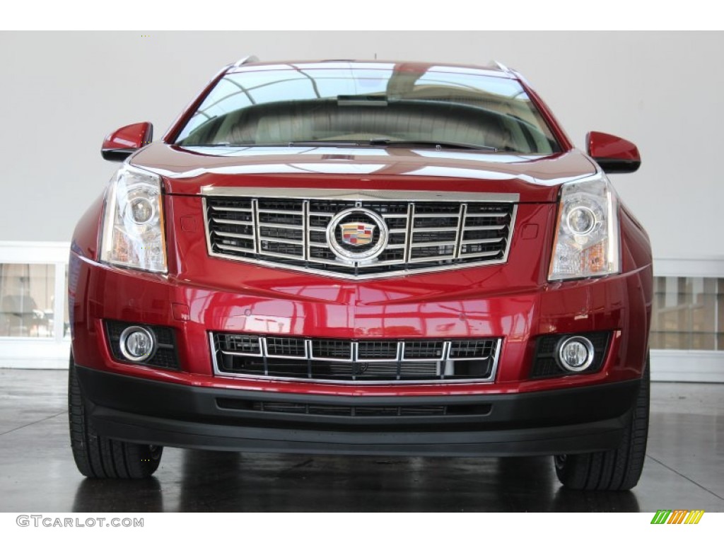 2013 SRX Performance FWD - Crystal Red Tintcoat / Shale/Brownstone photo #8