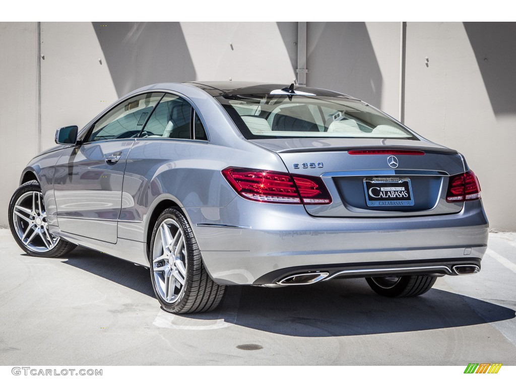 2014 E 350 Coupe - Paladium Silver Metallic / Black photo #2