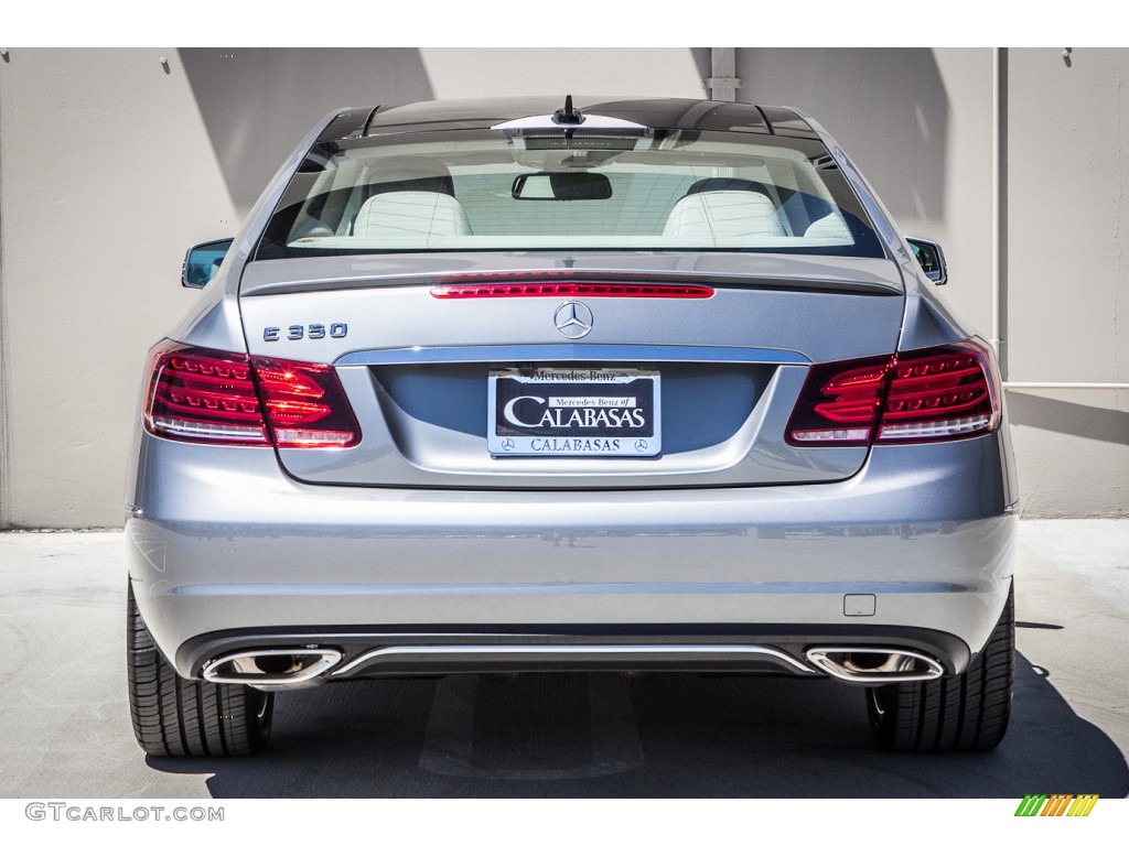 2014 E 350 Coupe - Paladium Silver Metallic / Black photo #3