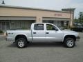 Bright Silver Metallic - Dakota SXT Quad Cab 4x4 Photo No. 10