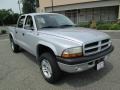 Bright Silver Metallic - Dakota SXT Quad Cab 4x4 Photo No. 12
