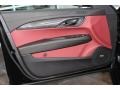 2013 Cadillac ATS Morello Red/Jet Black Accents Interior Door Panel Photo