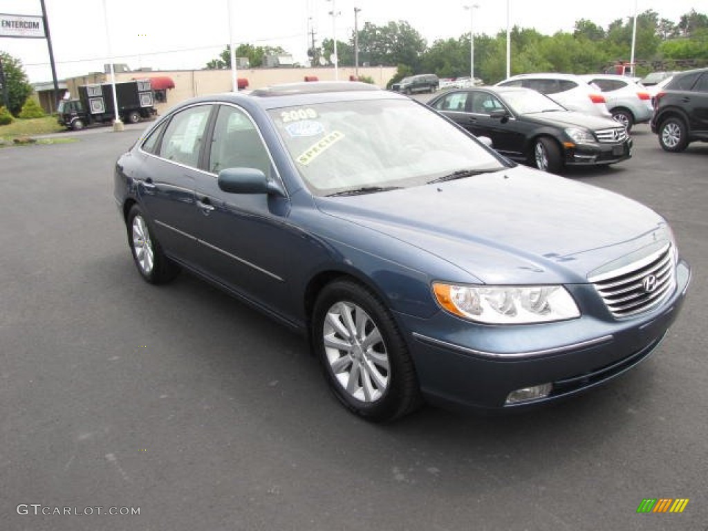 2009 Azera GLS - Mystic Blue Pearl / Gray photo #3