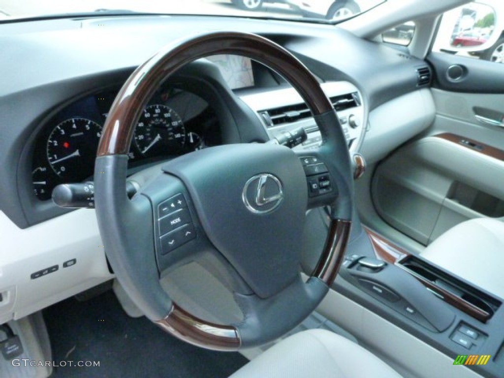 2011 Lexus RX 350 AWD Light Gray Steering Wheel Photo #83260049