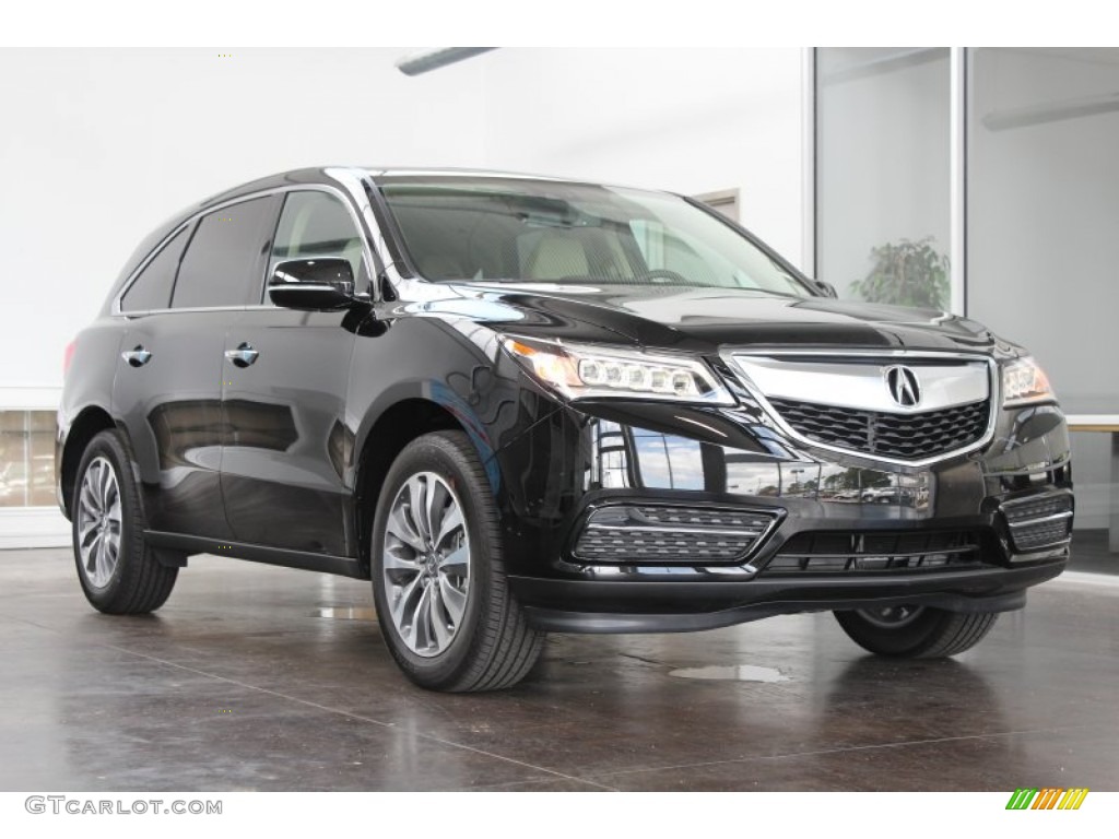 Crystal Black Pearl 2014 Acura MDX SH-AWD Technology Exterior Photo #83260991
