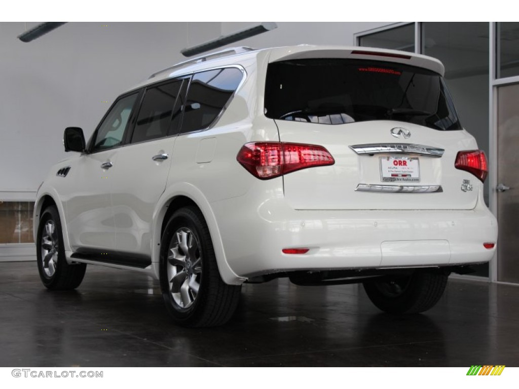 2013 QX 56 - Moonlight White / Wheat photo #5