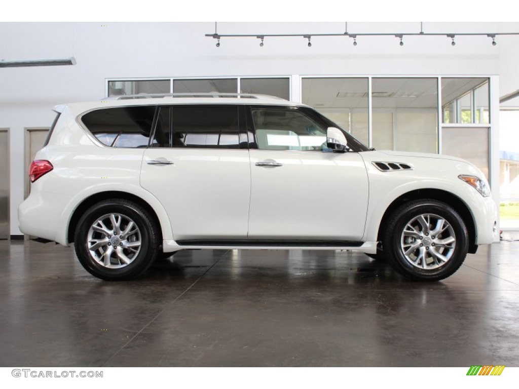 2013 QX 56 - Moonlight White / Wheat photo #7