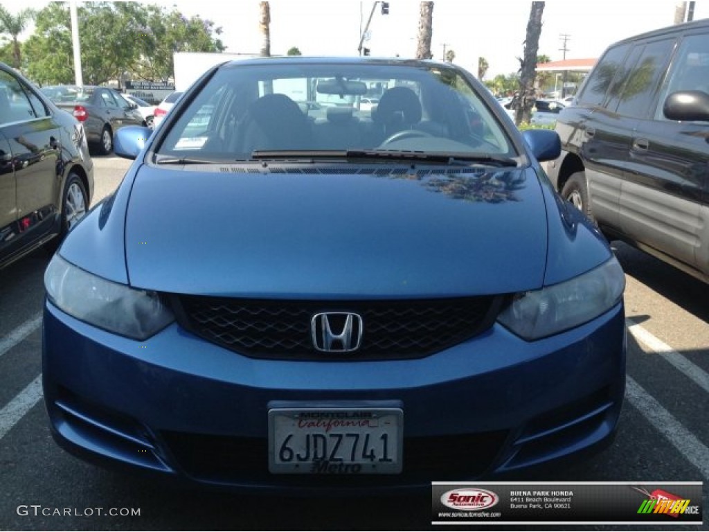 2009 Civic LX Coupe - Atomic Blue Metallic / Gray photo #1