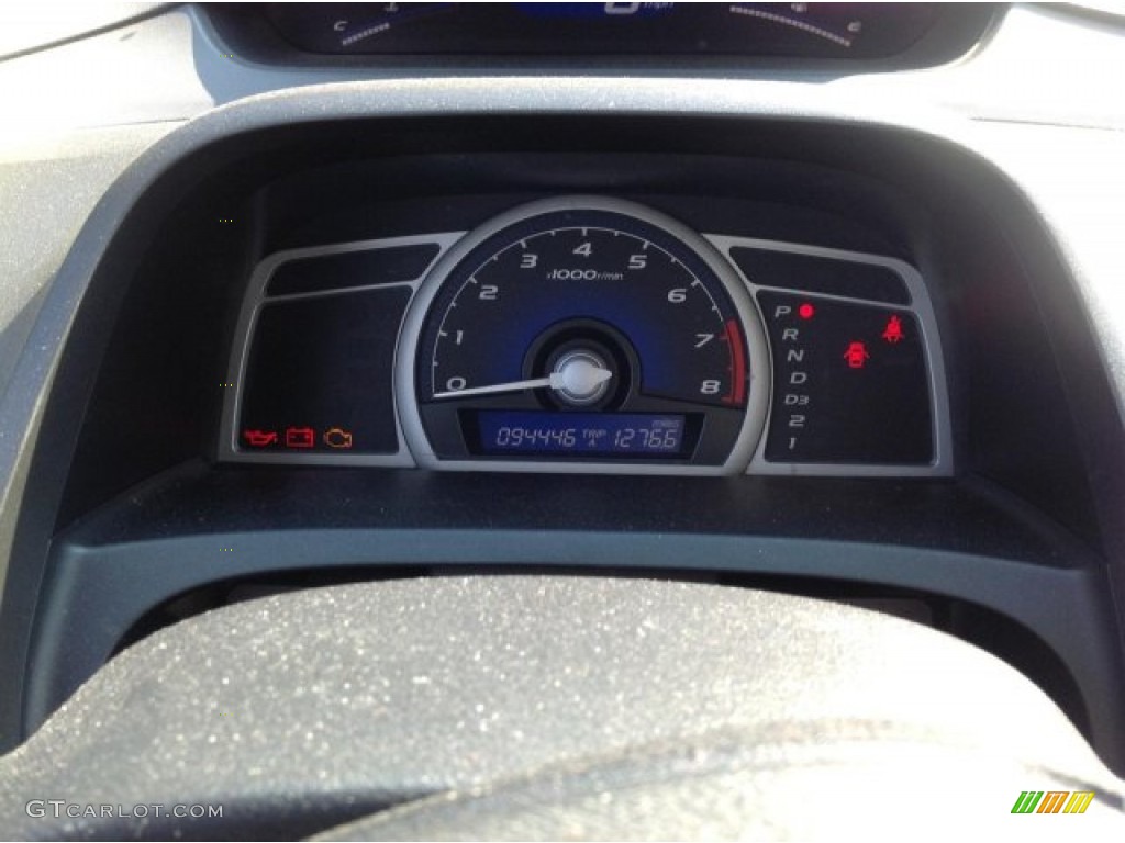 2009 Civic LX Coupe - Atomic Blue Metallic / Gray photo #9