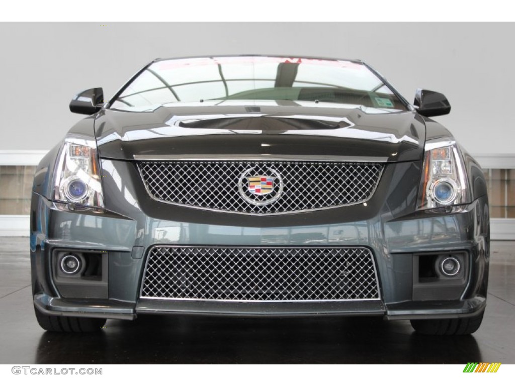 Thunder Gray ChromaFlair 2012 Cadillac CTS -V Coupe Exterior Photo #83264016
