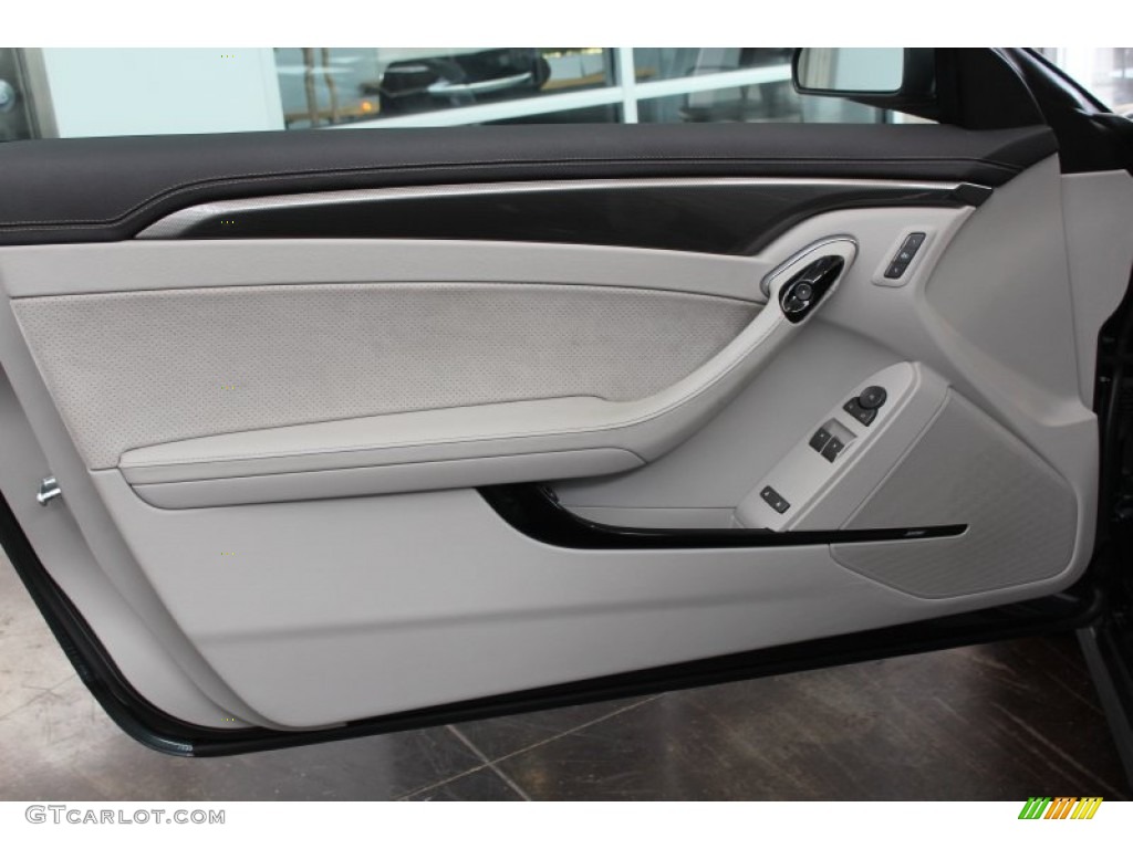 2012 Cadillac CTS -V Coupe Light Titanium/Ebony Door Panel Photo #83264294