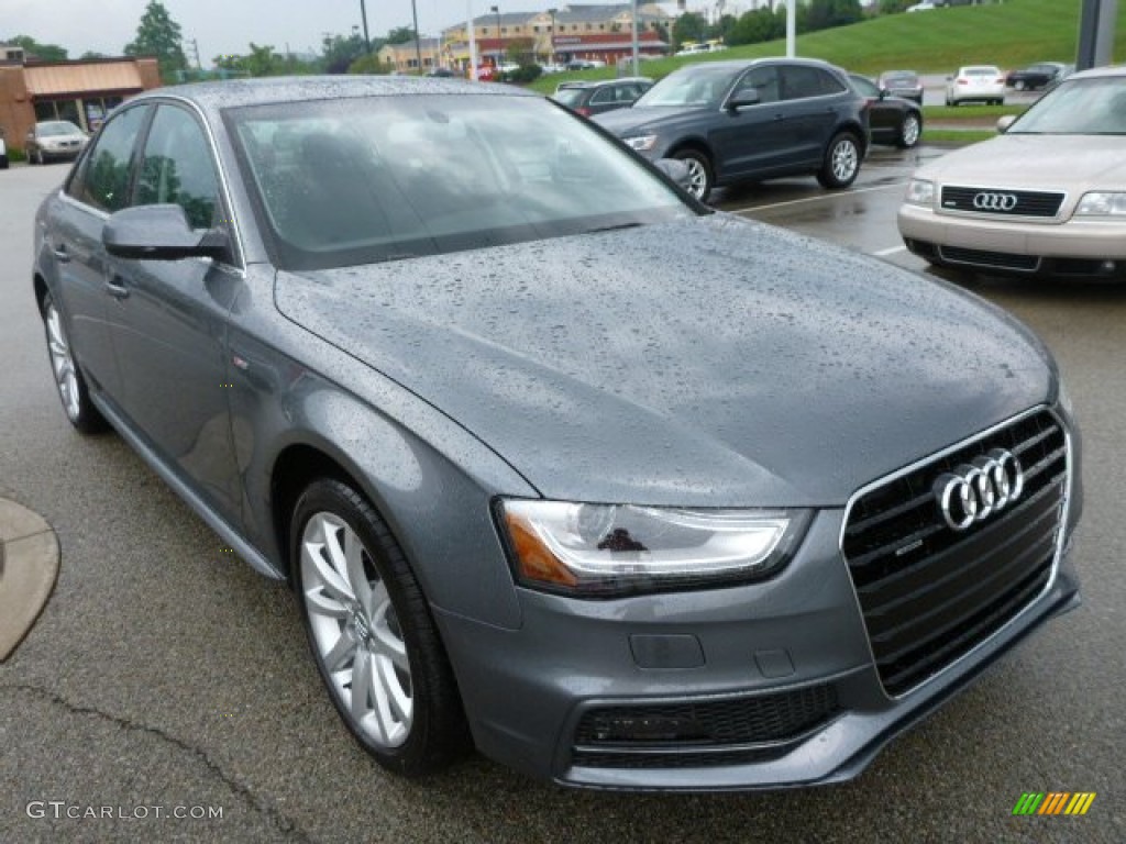 2014 A4 2.0T quattro Sedan - Monsoon Grey Metallic / Black photo #5