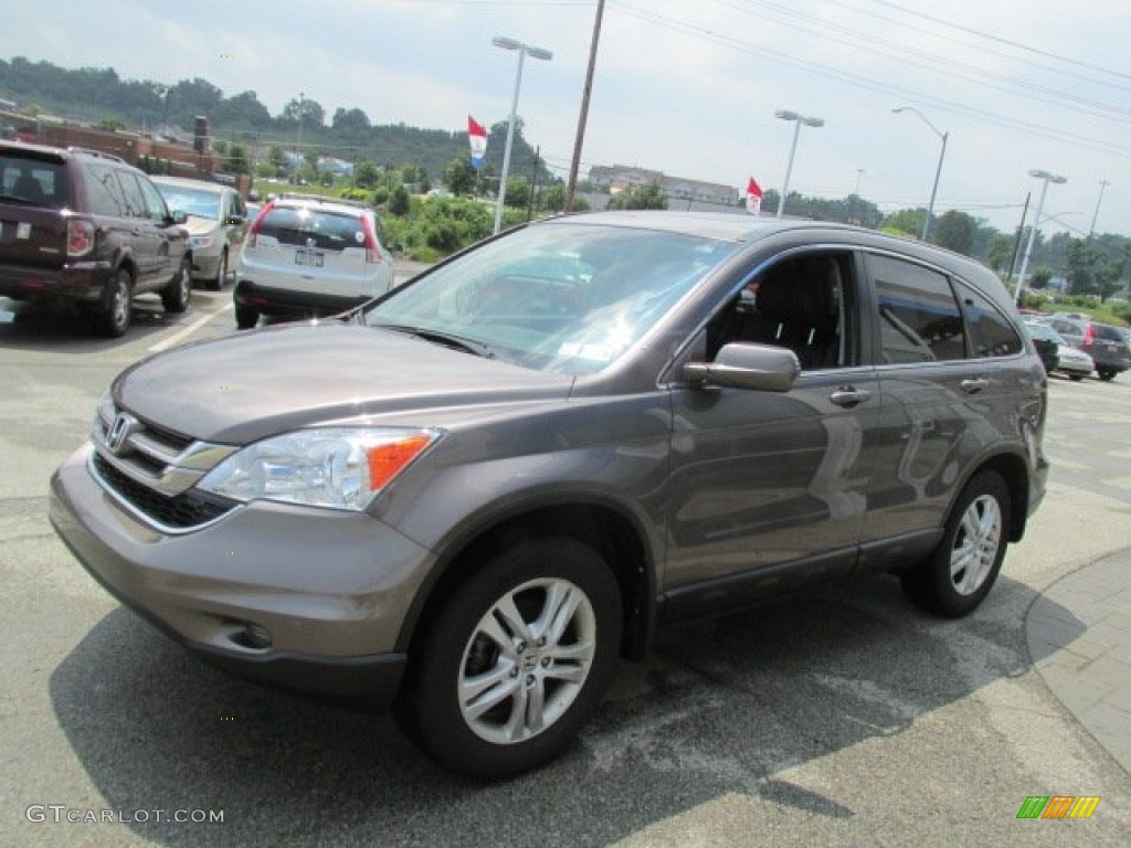 2011 CR-V EX-L 4WD - Urban Titanium Metallic / Black photo #5