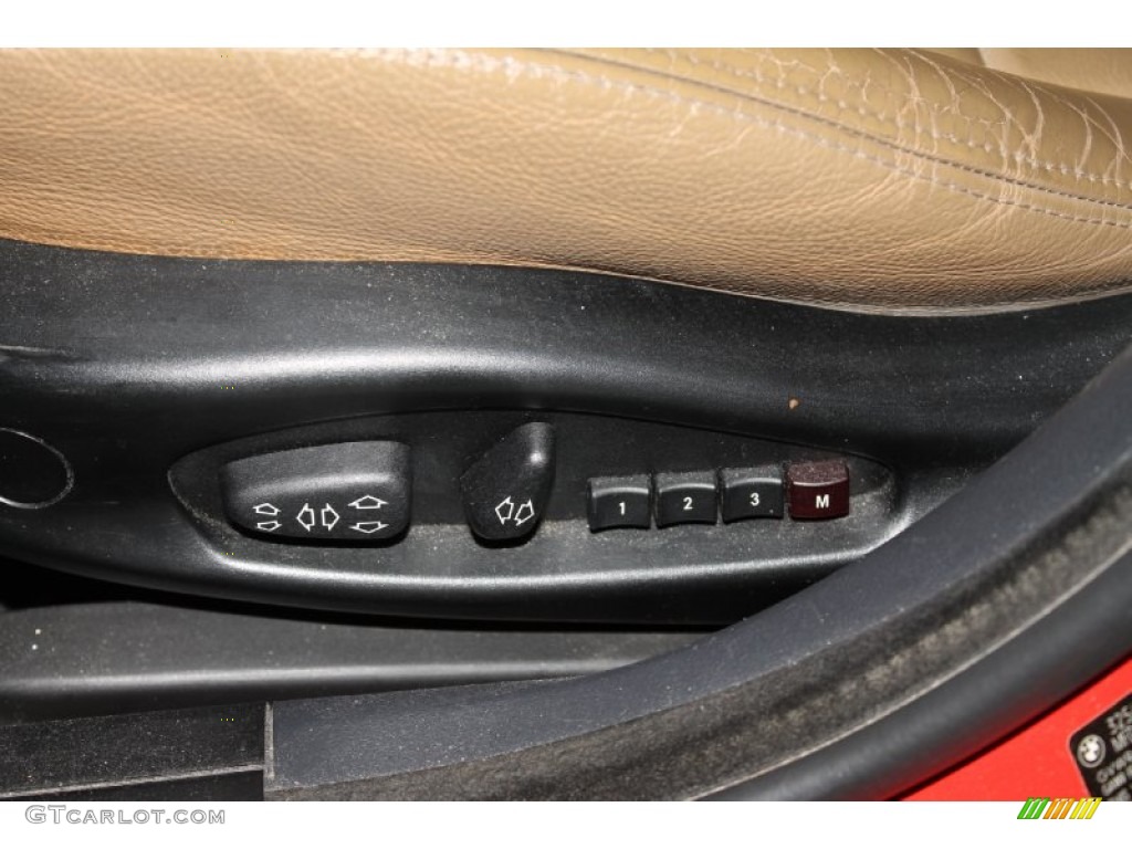 2003 3 Series 325i Sedan - Electric Red / Natural Brown photo #3