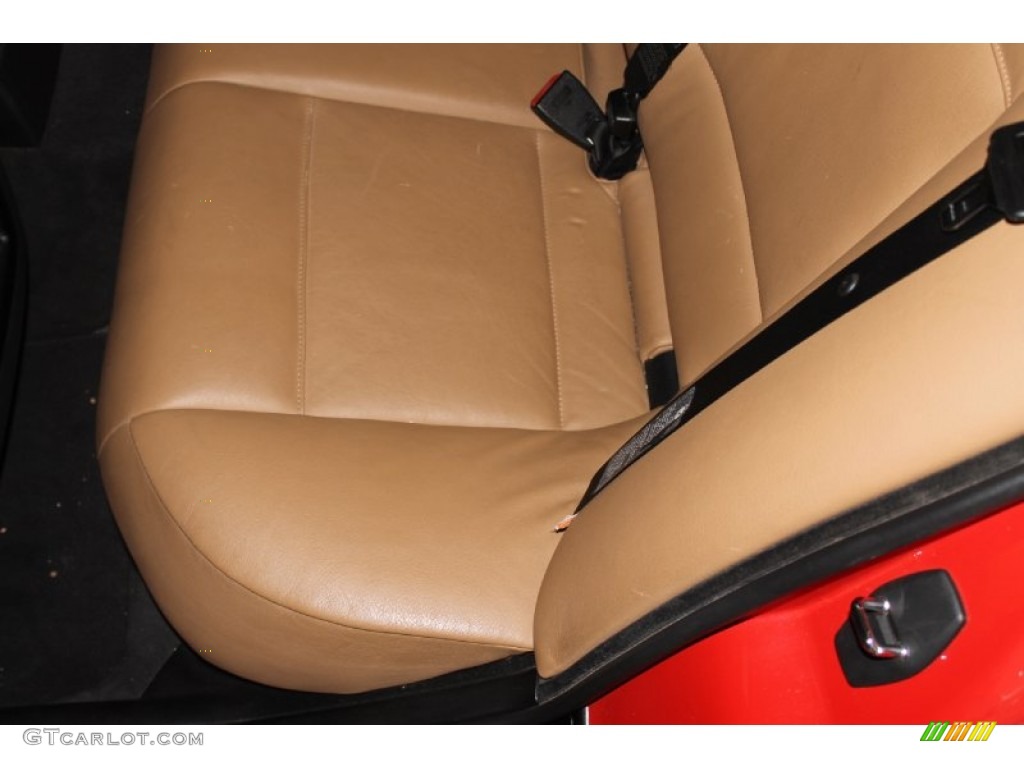 2003 3 Series 325i Sedan - Electric Red / Natural Brown photo #13