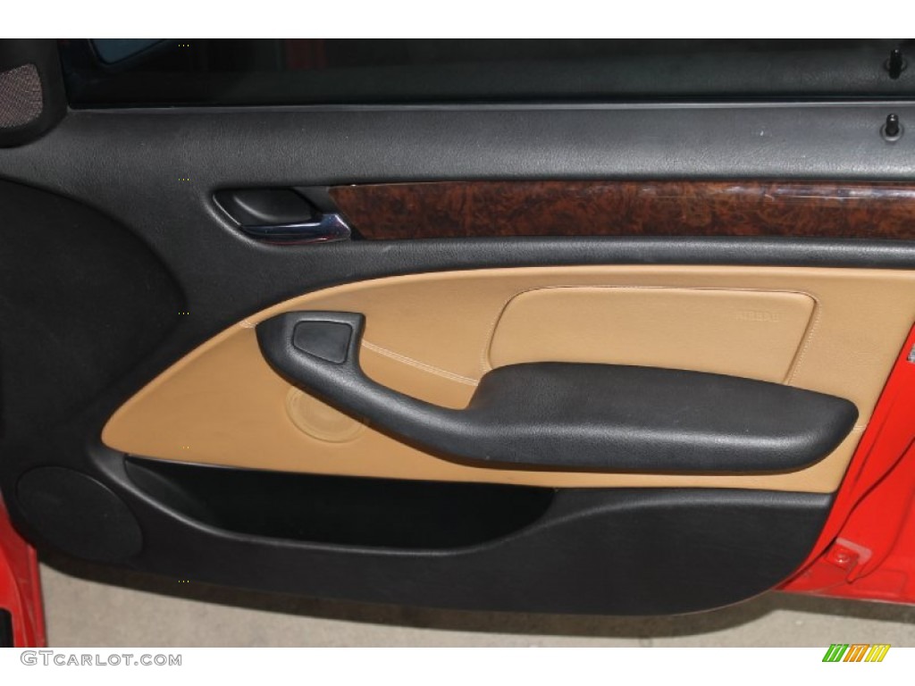2003 3 Series 325i Sedan - Electric Red / Natural Brown photo #21
