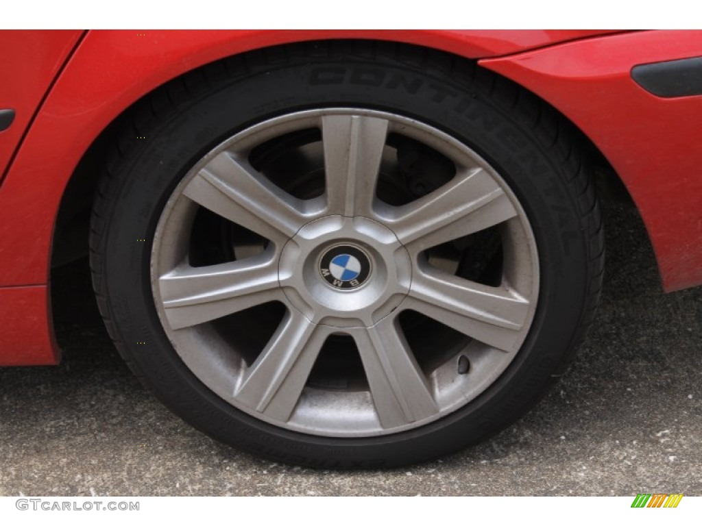 2003 3 Series 325i Sedan - Electric Red / Natural Brown photo #27