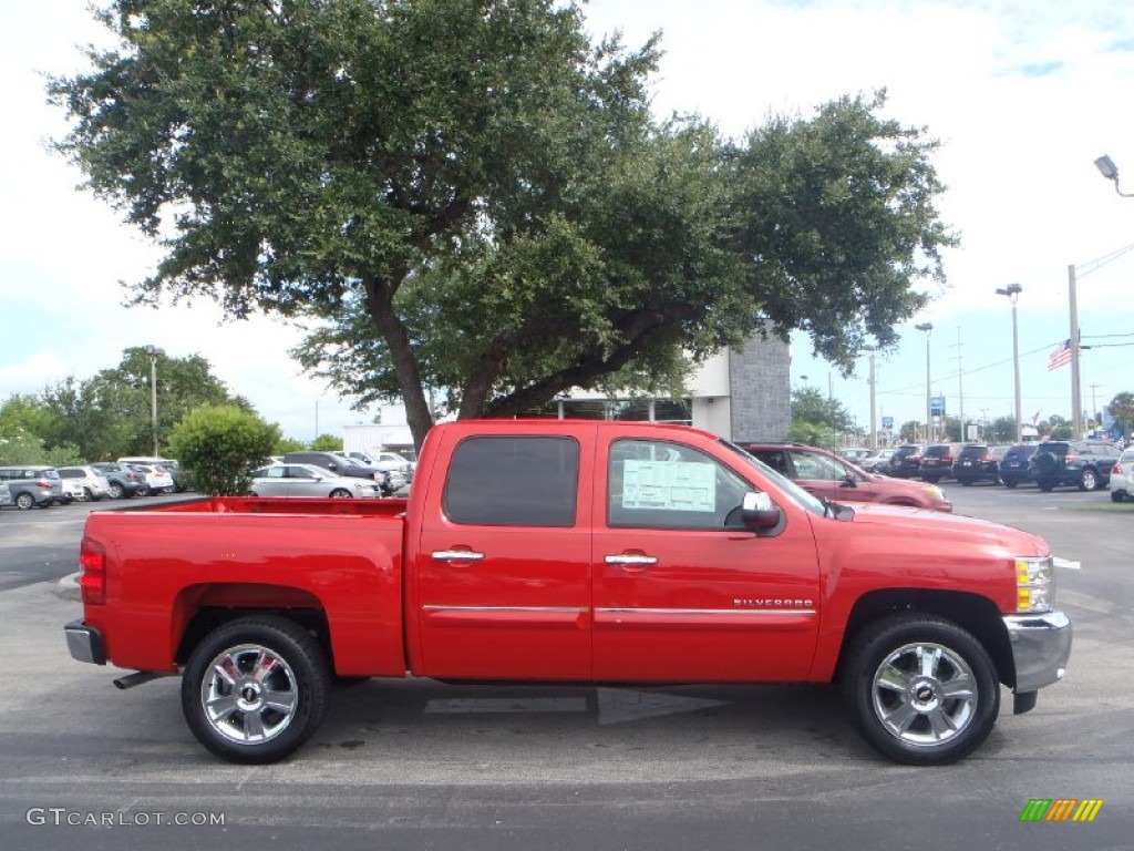 2013 Silverado 1500 LT Crew Cab - Victory Red / Ebony photo #2